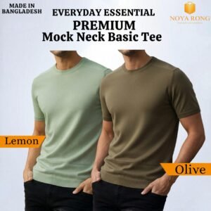 Mock Neck Basic T-Shirt