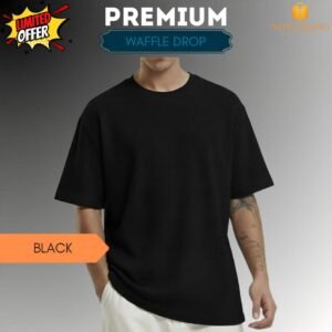Premium Waffle Drop Shoulder