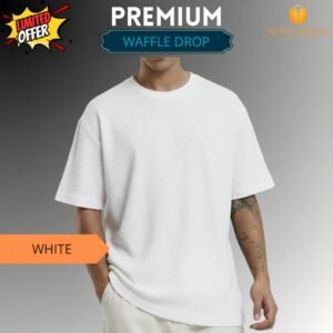 Premium Waffle Drop Shoulder